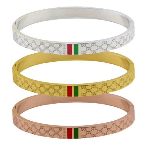 gucci women's trademark bracelet ss|gucci cuff bracelets for women.